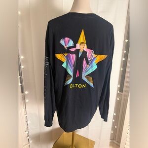 Elton John Farewell Yellow Brick Road 2022 Tour Long Sleeve Tee XL